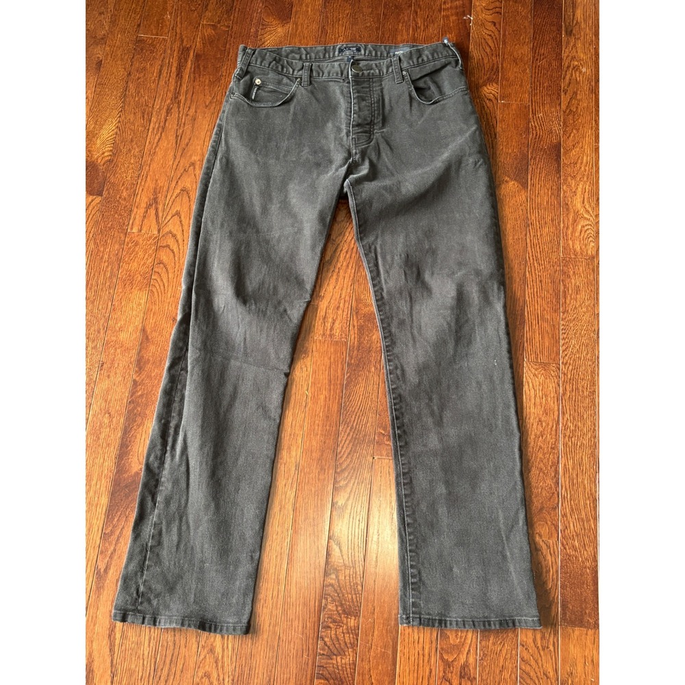 Armani Jeans J21 Regular Fit Mens Faded Black Straight Leg Denim Jeans 32x30